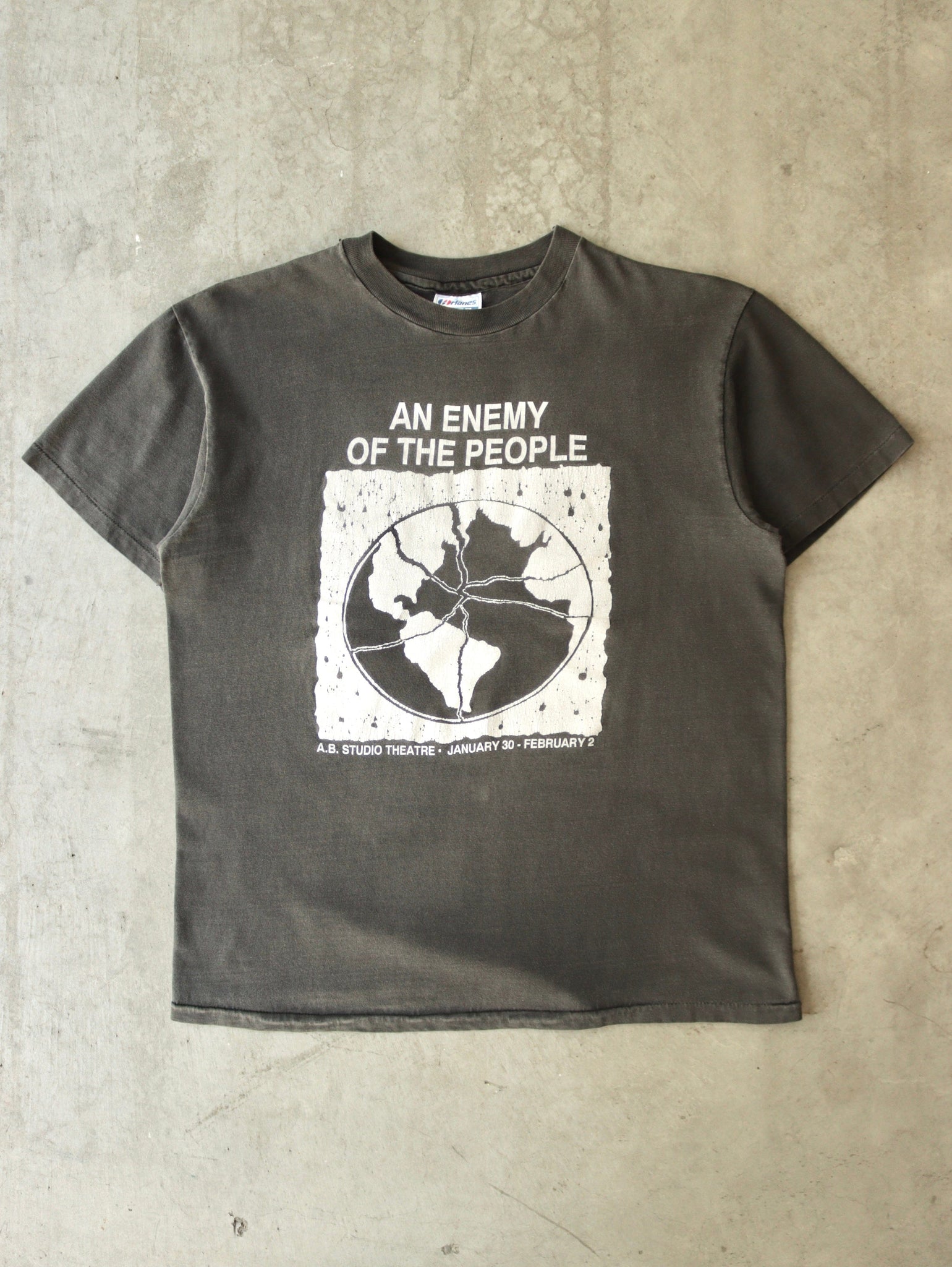 1980S AN ENEMY OF THE PEOPLE FADED TEE - L
