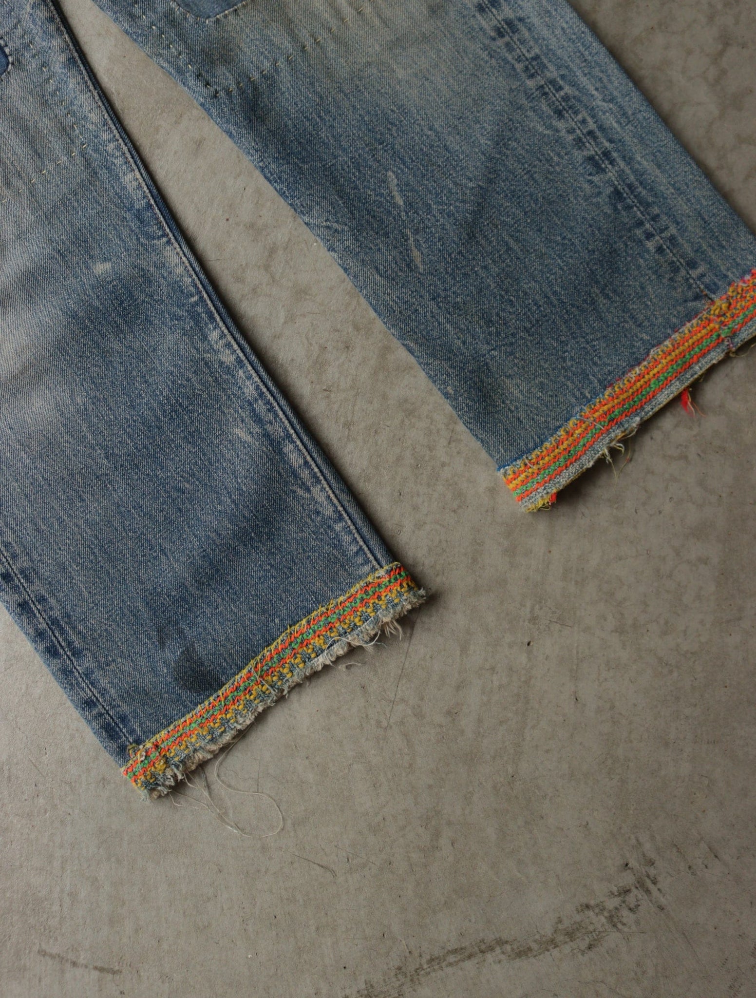 1990S LEVI'S SASHIKO JAPANESE LVC BIG 'E' DENIM PANTS