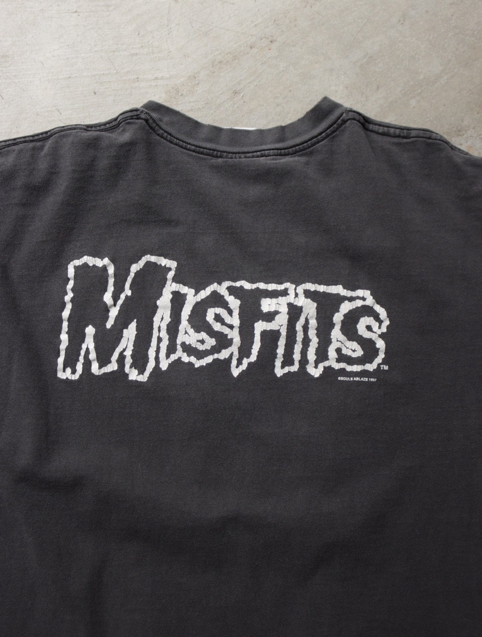 1990S ディストレスト フェード MISFITS バンド T シャツ