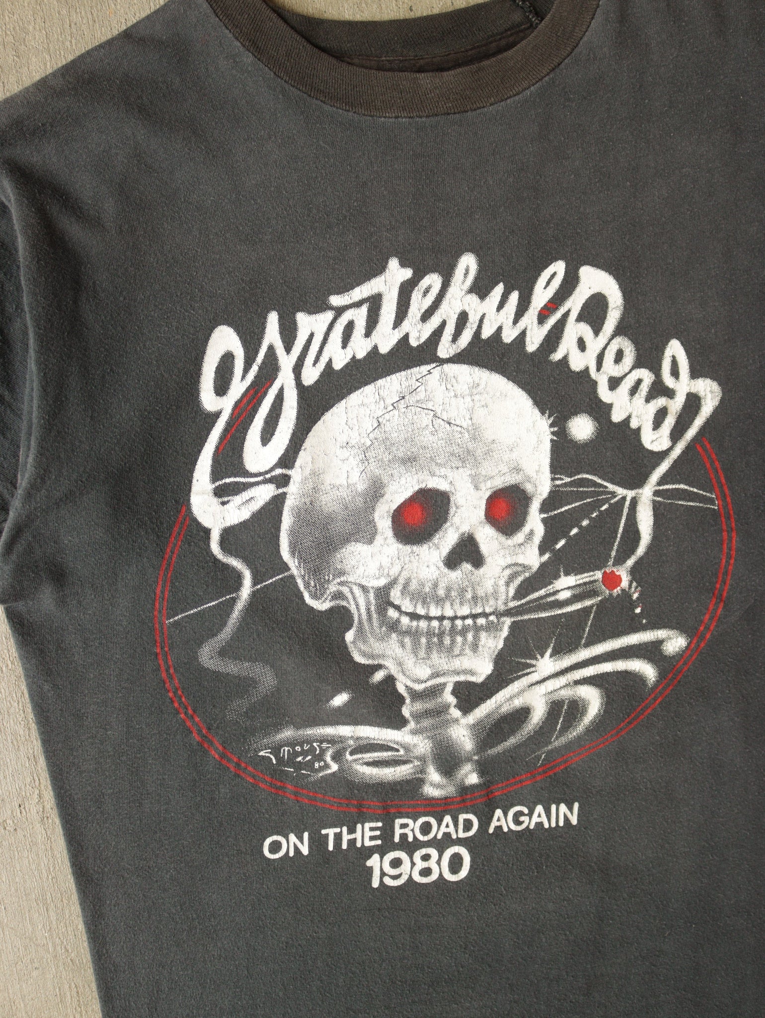 1980 GRATEFUL DEAD 'ON THE ROAD AGAIN' TOUR TEE - M