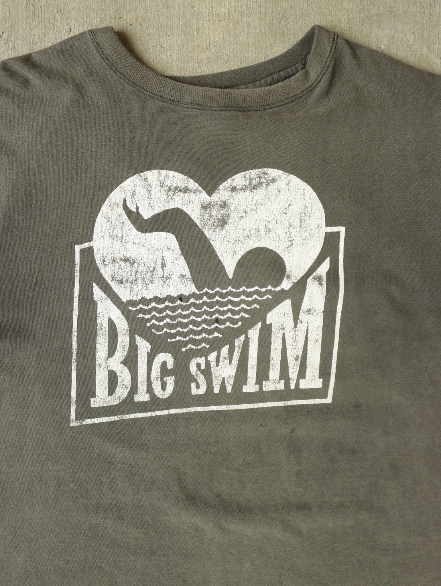 1980S SUN FADED 'BIG SWIM' TEE - XL