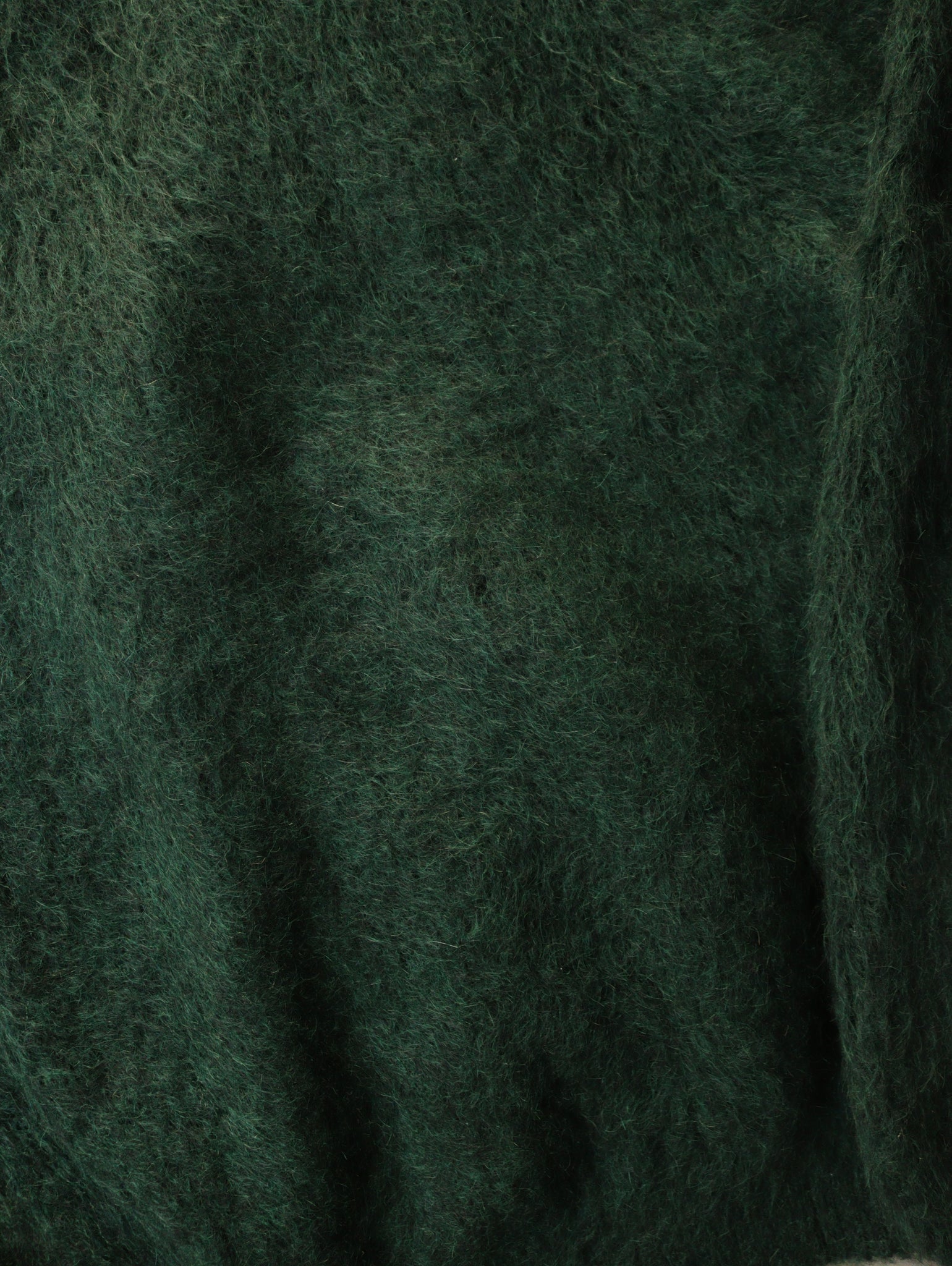 1960S TONAL TWO PLY GREEN MOHAIR CARDIGAN