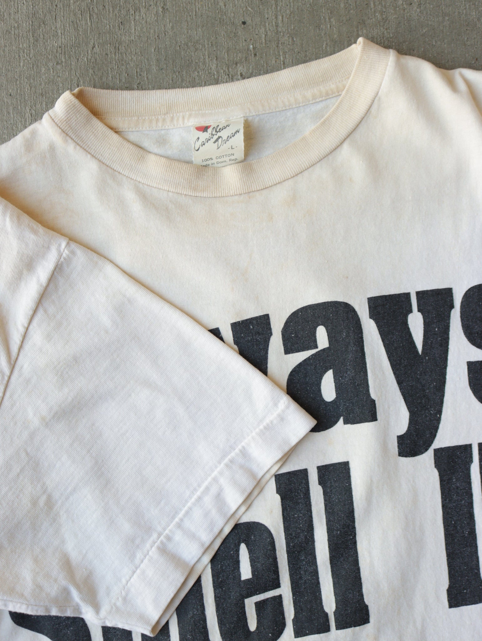 1992 'ALWAYS SMELL IT FIRST' ボクシー T シャツ - L
